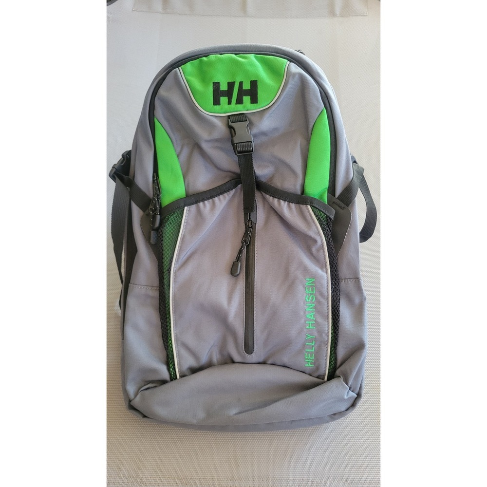 Helly hansen backpack outdoors travel school Gray Green